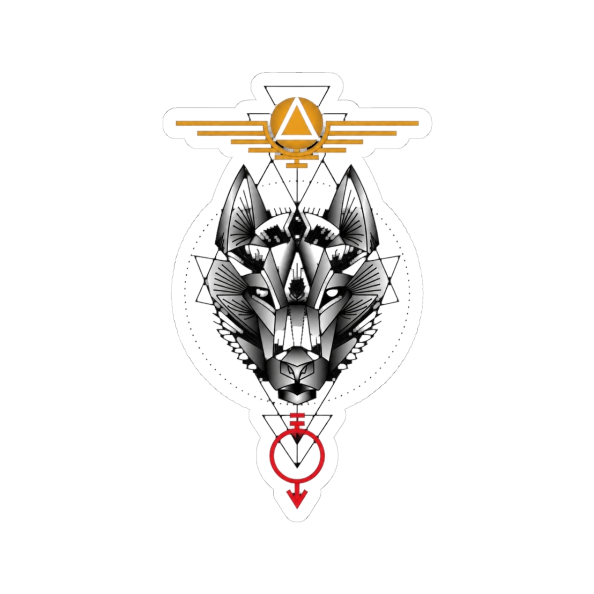 Geometric Howler Color | Red Rising