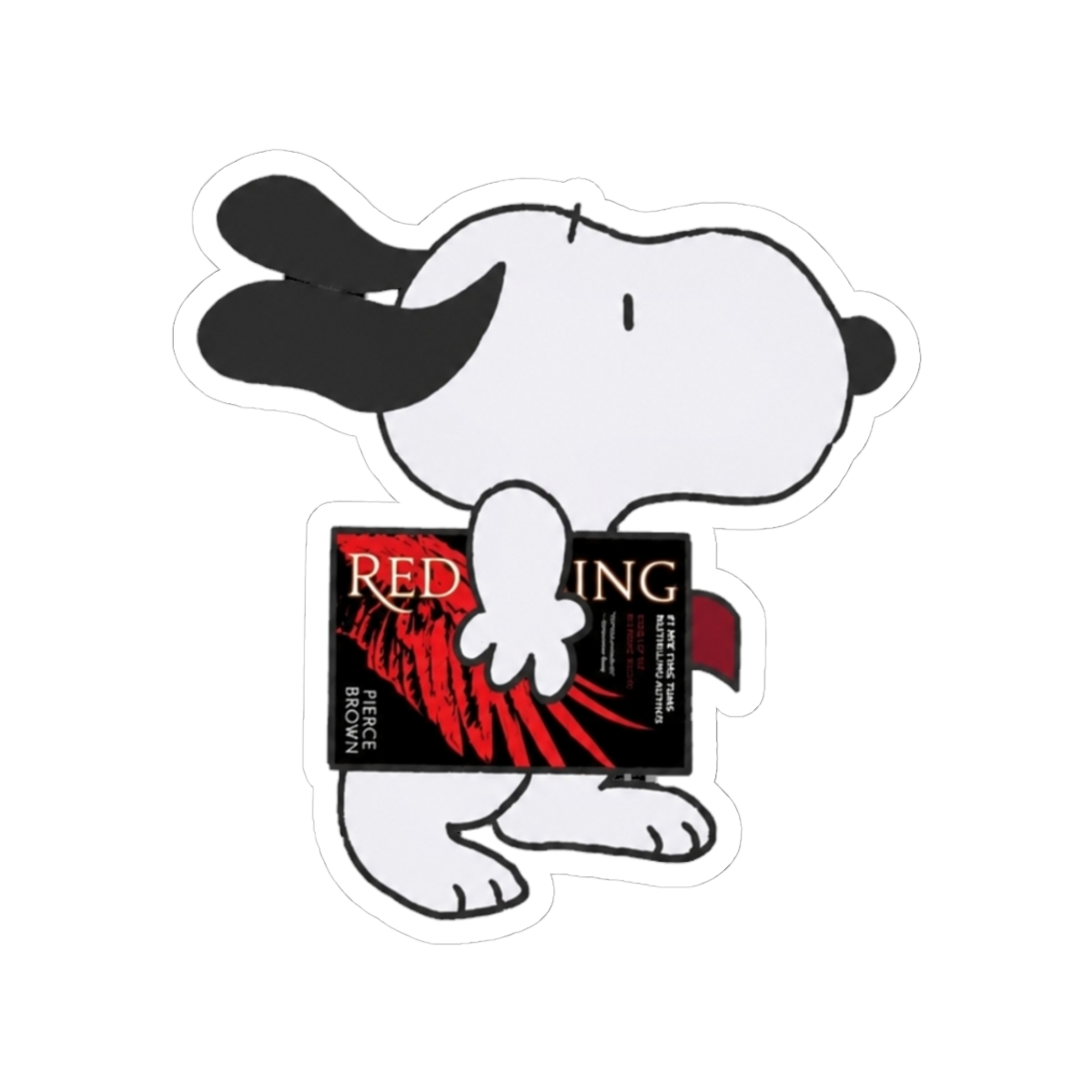snoopy reading red rising