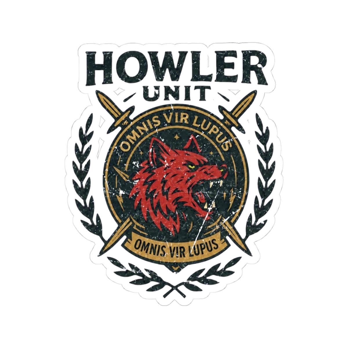 Vintage Howler - Red Rising - Omnis Vir Lupus - Pierce Brown Sticker