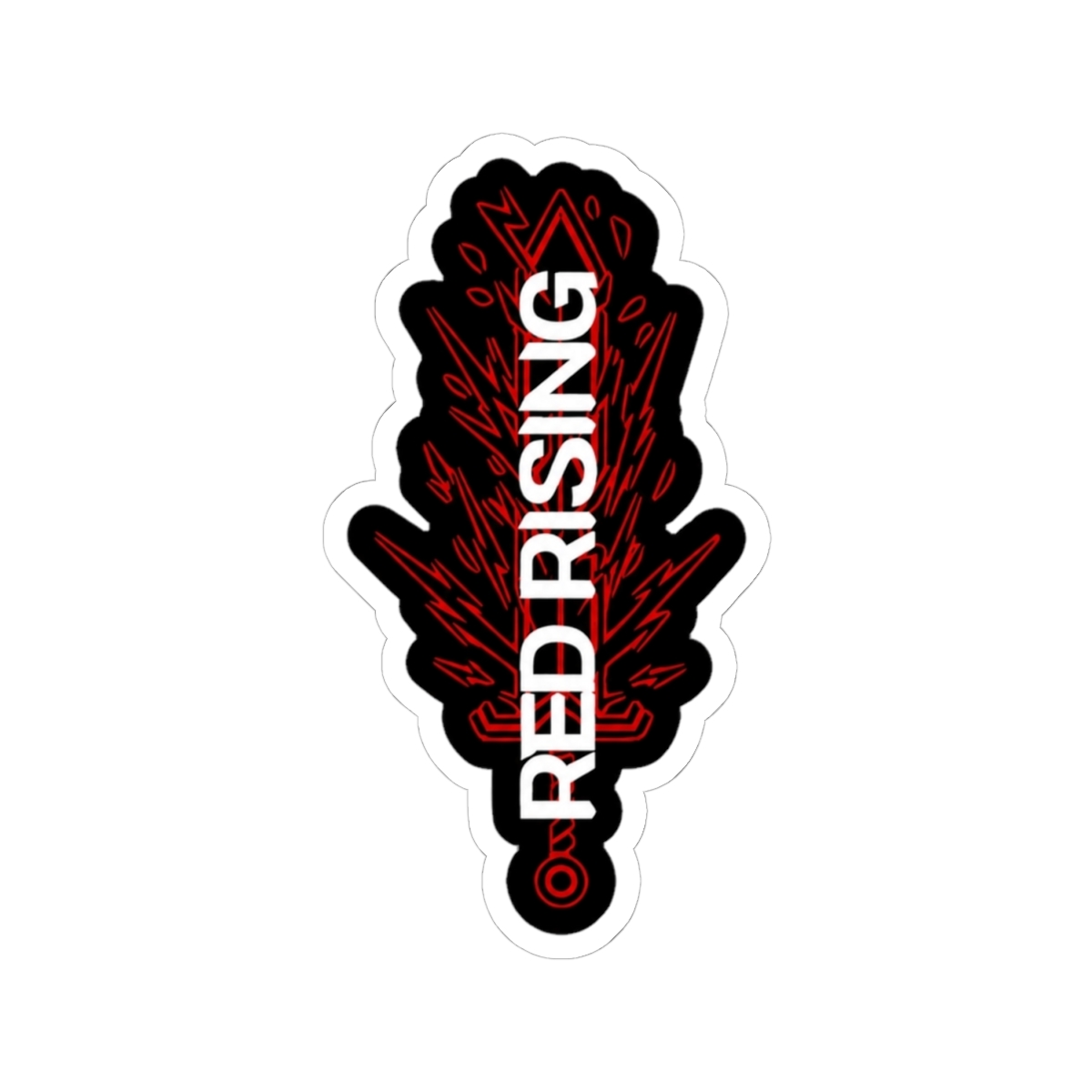 Red Rising Sticker - alternate angle 1, merchandise