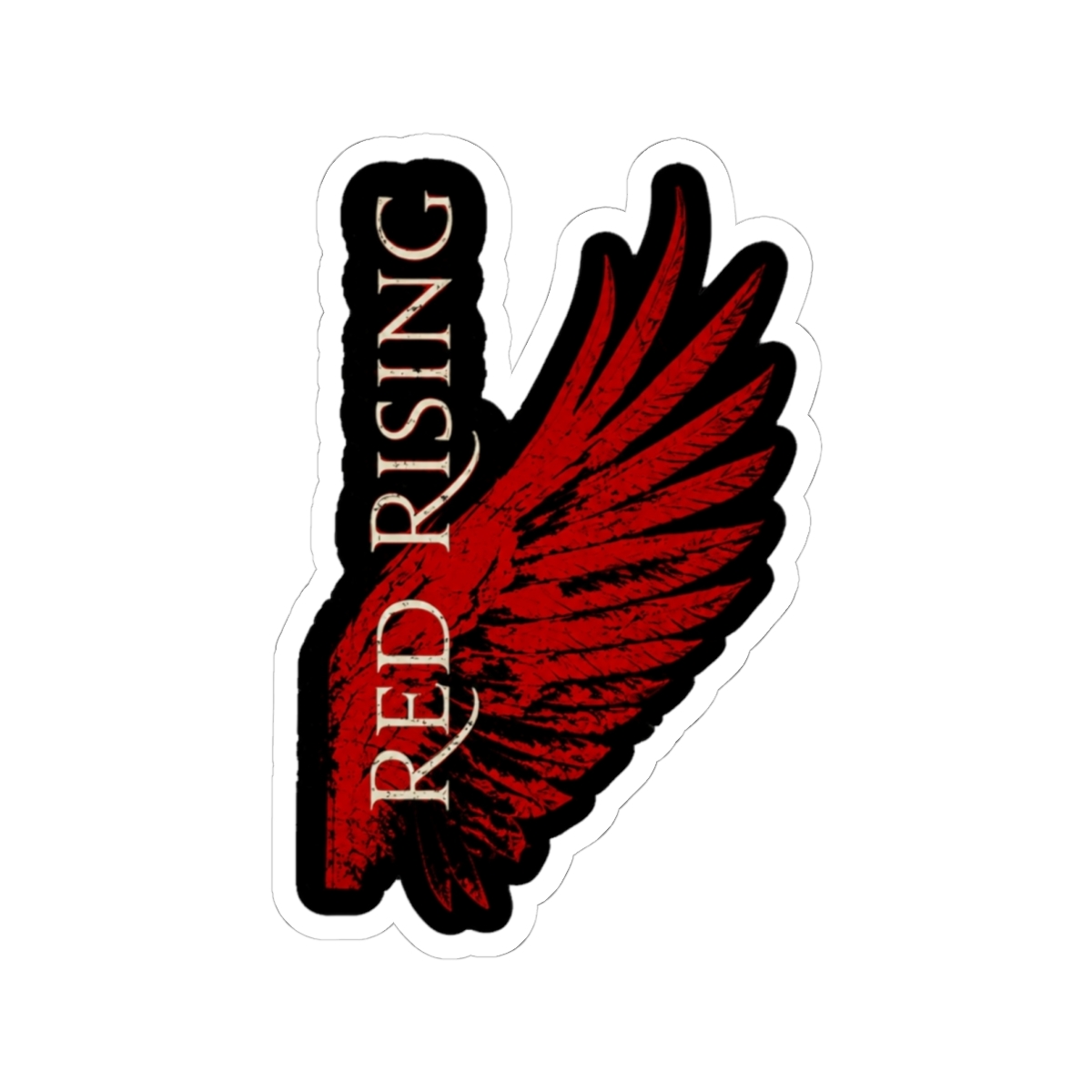 Wing Of Red Rising Sticker - alternate angle 2, merchandise