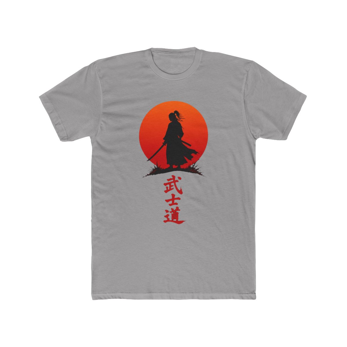 Samurai Silhouette Before a Red Rising Sun - Official T-Shirts merchandise