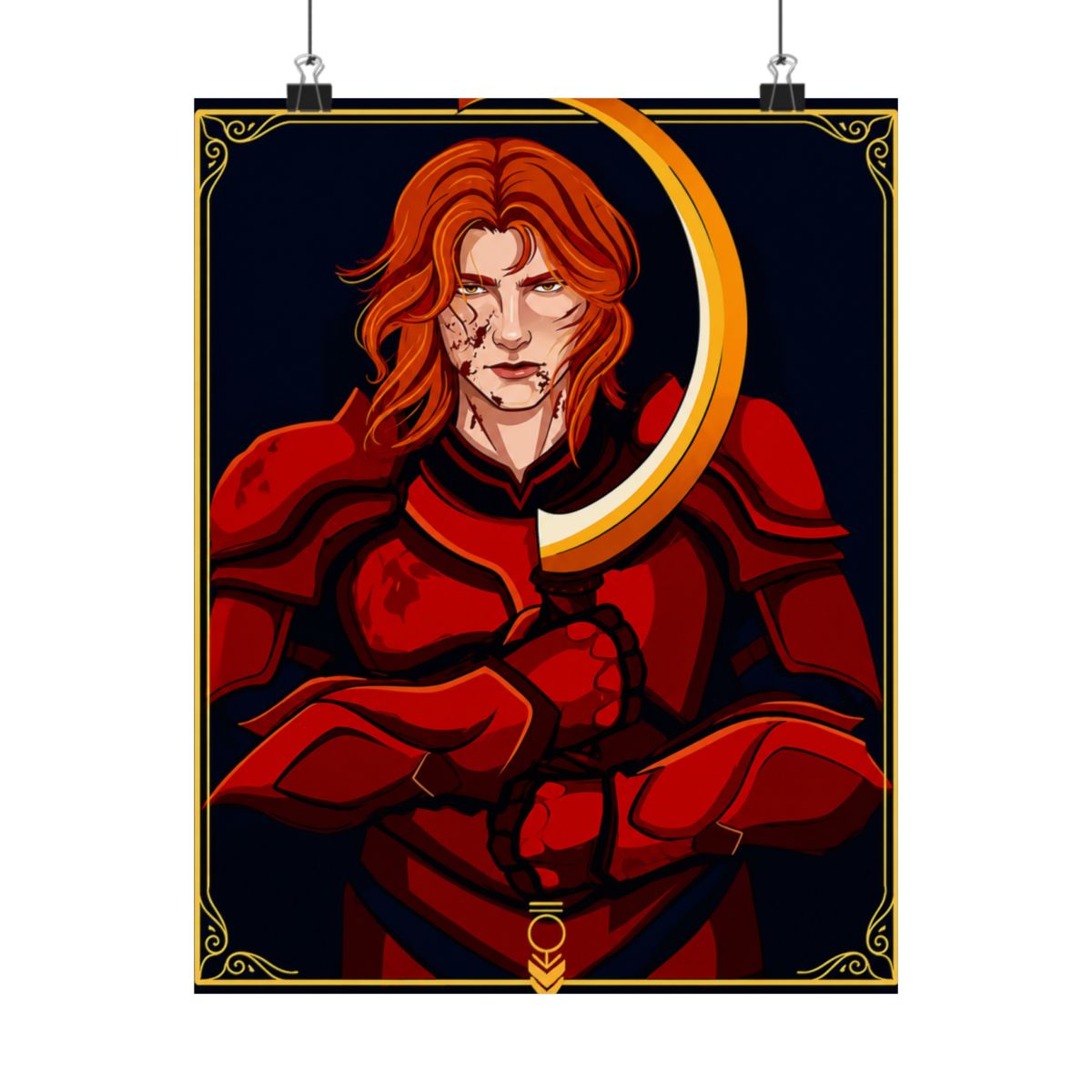 Darrow O'Lykos Red Rising - Poster Metálico 3D Texturizado Personalizado, Placa de Arte de Parede, Presente para Decoração de Mancave e Sala de Jogos, Decoração Masculina - alternate angle 5, merchandise