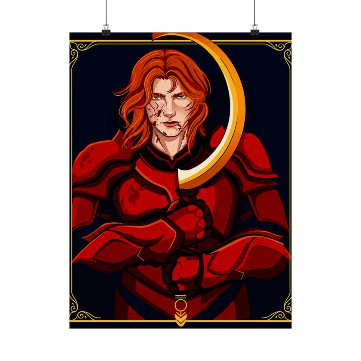 Darrow O'Lykos Red Rising - Poster Metálico 3D Texturizado Personalizado, Placa de Arte de Parede, Presente para Decoração de Mancave e Sala de Jogos, Decoração Masculina - alternate angle 2, merchandise