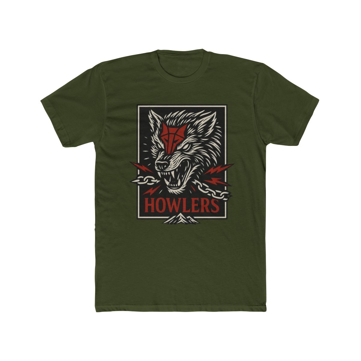 Howlers Wolf T Shirt - Red Rising Inspired Sci-Fi Tee for Book Lovers, Darrow & Sevro Graphic Shirt - alternate angle 4, merchandise