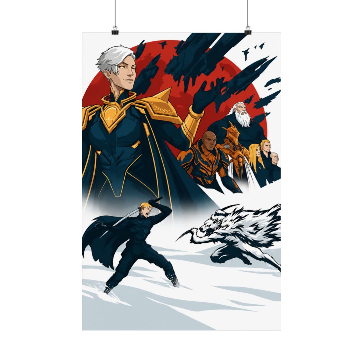Ilustração de Personagem da Série Red Rising, Poster Metálico com Textura 3D, Arte de Parede Personalizada, Placa de Metal, Presente para Decoração de Mancave ou Quarto